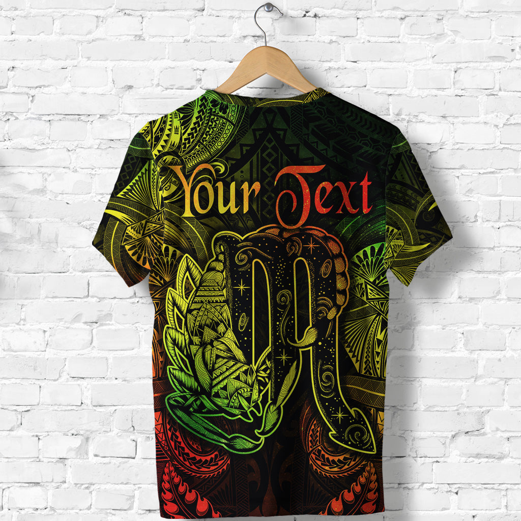 Custom Scorpio Zodiac Polynesian T Shirt Unique Style Reggae LT8 - Polynesian Pride