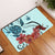 Sea Turtle Hibiscus Door Mat AH Door Mat Black - Polynesian Pride