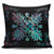 Hawaiian Quilt Maui Plant And Hibiscus Pattern Pillow Covers - Shell Black - AH One Size Shell - Polynesian Pride