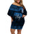 Personalised Tonga Apifo'ou College Off Shoulder Short Dress Viva AFC - Black LT7 Women Black - Polynesian Pride