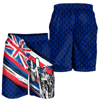 Hawaii King Flag Kanaka Map Polynesian Men's Short - Won Style - AH - Polynesian Pride