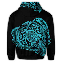 Simple Zip Hoodie Blue - Polynesian Pride