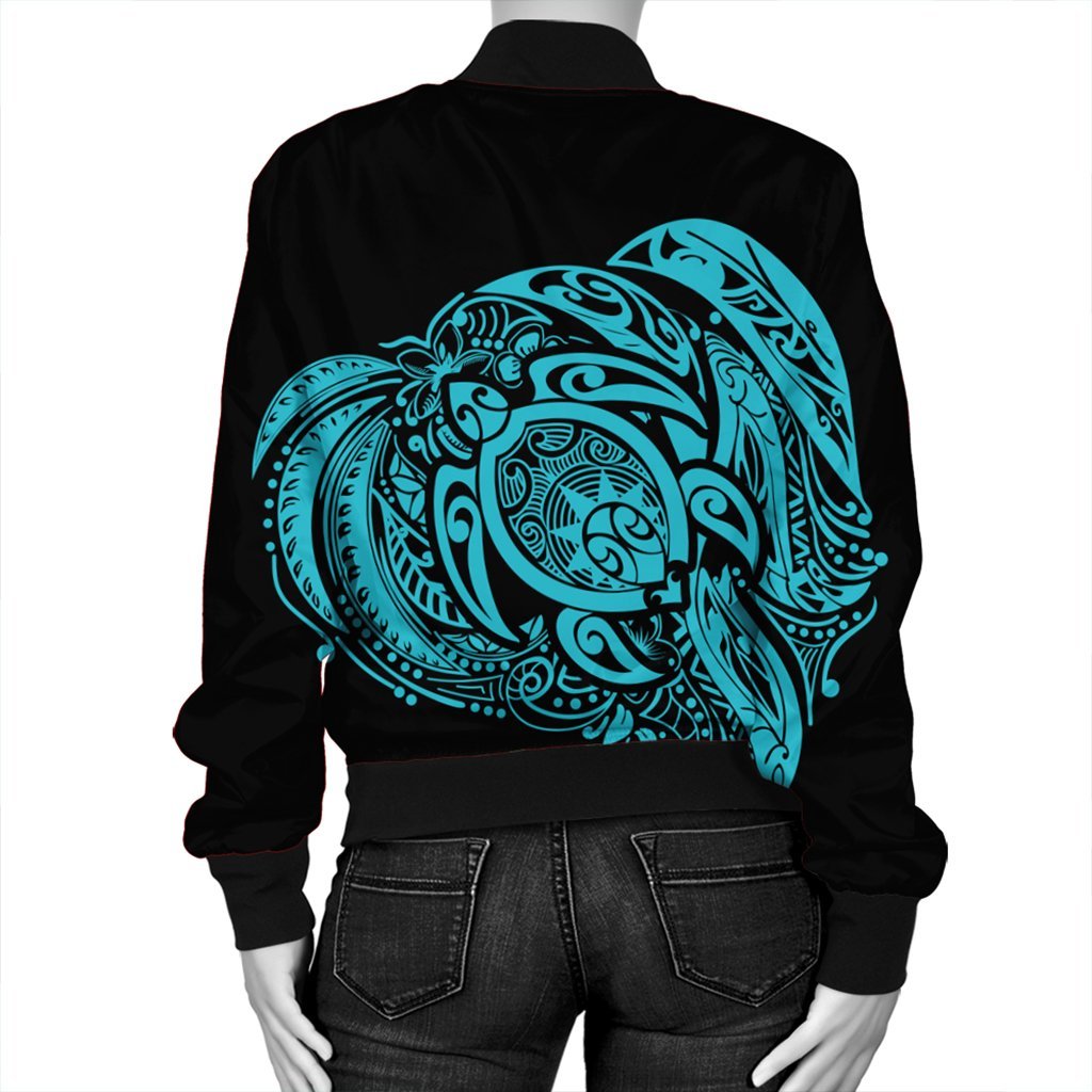 Simple Bomber Jacket Blue AH - Polynesian Pride