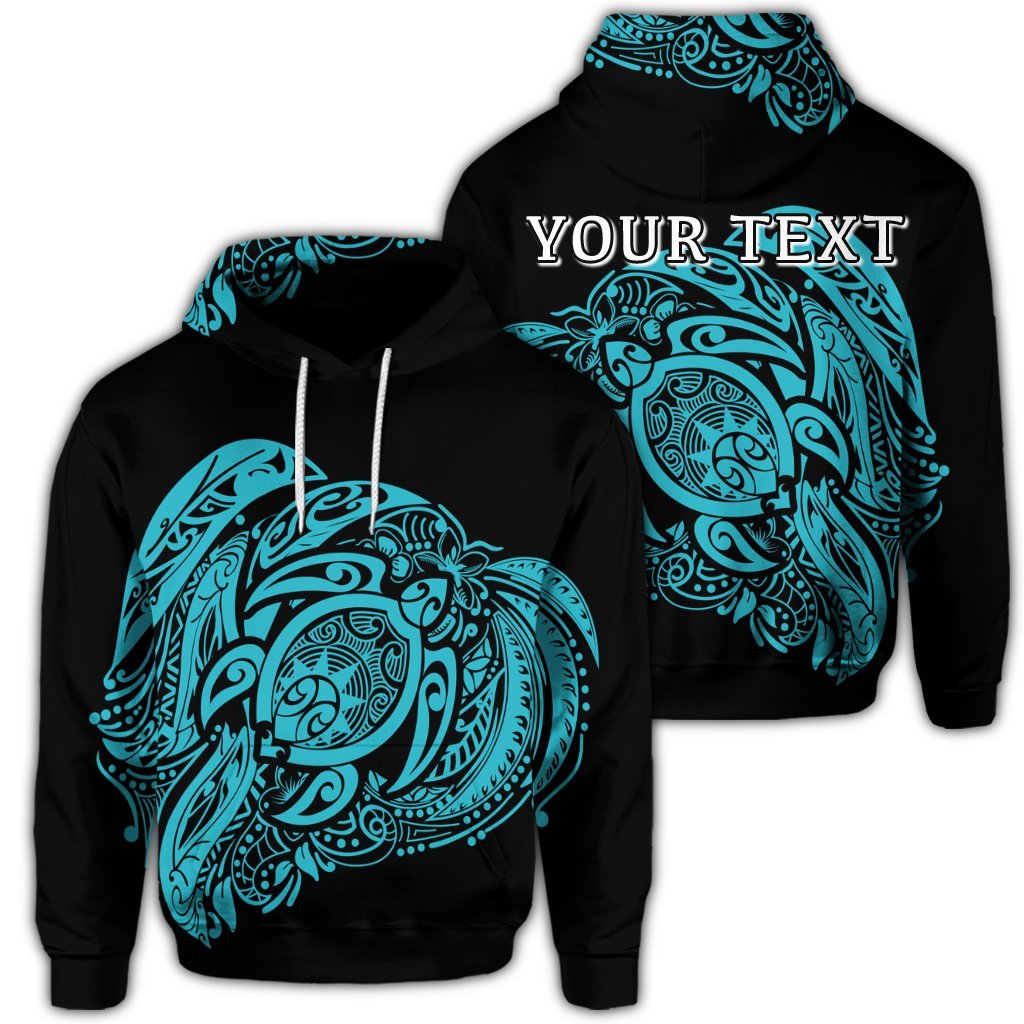 Custom Simple Hoodie Blue Unisex Art - Polynesian Pride