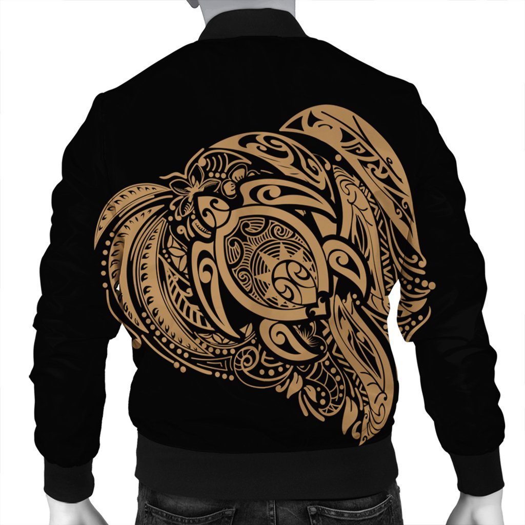 Simple Bomber Jacket Gold AH - Polynesian Pride