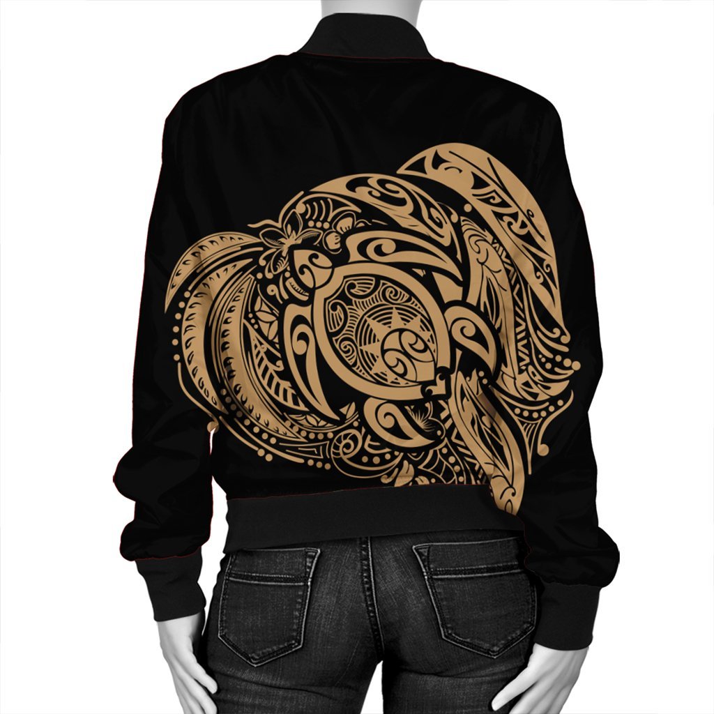 Simple Bomber Jacket Gold AH - Polynesian Pride