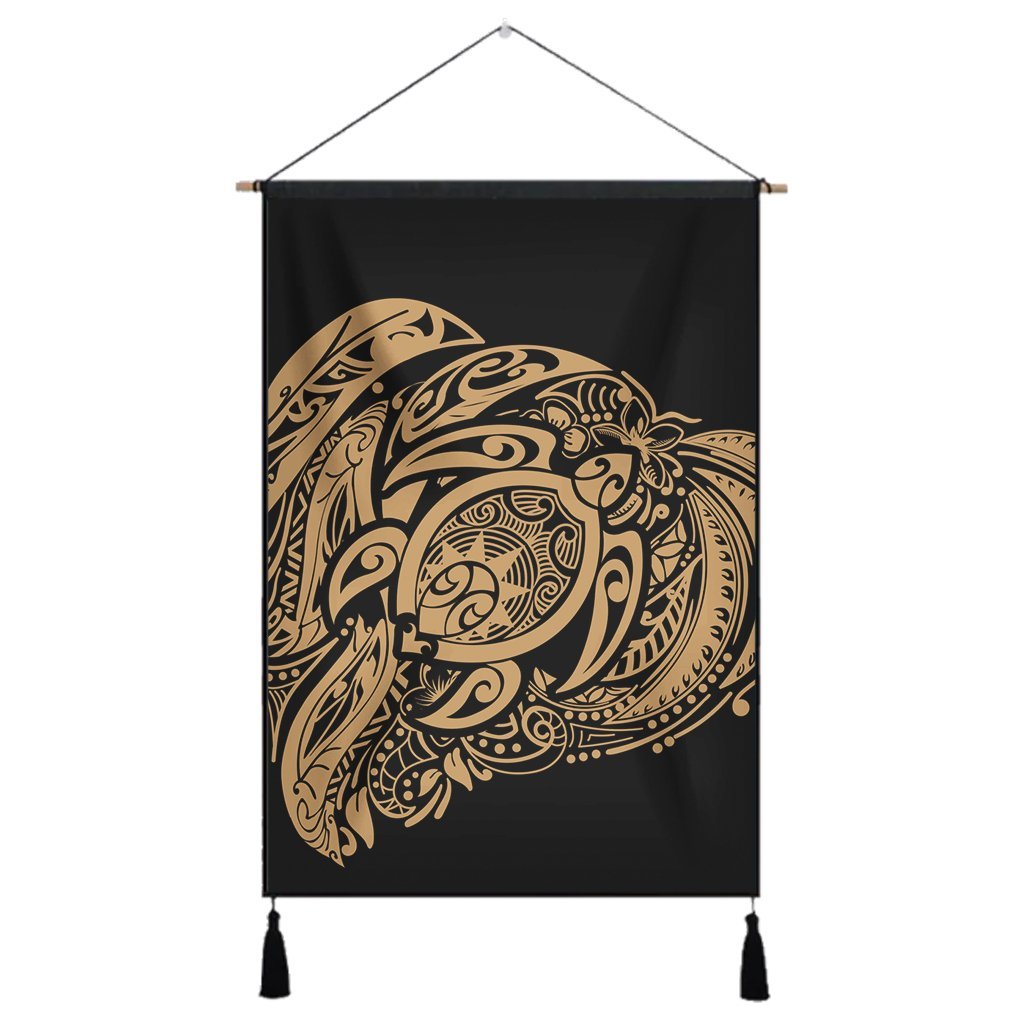 Simple Hanging Poster Gold AH Hanging Poster Cotton And Linen - Polynesian Pride
