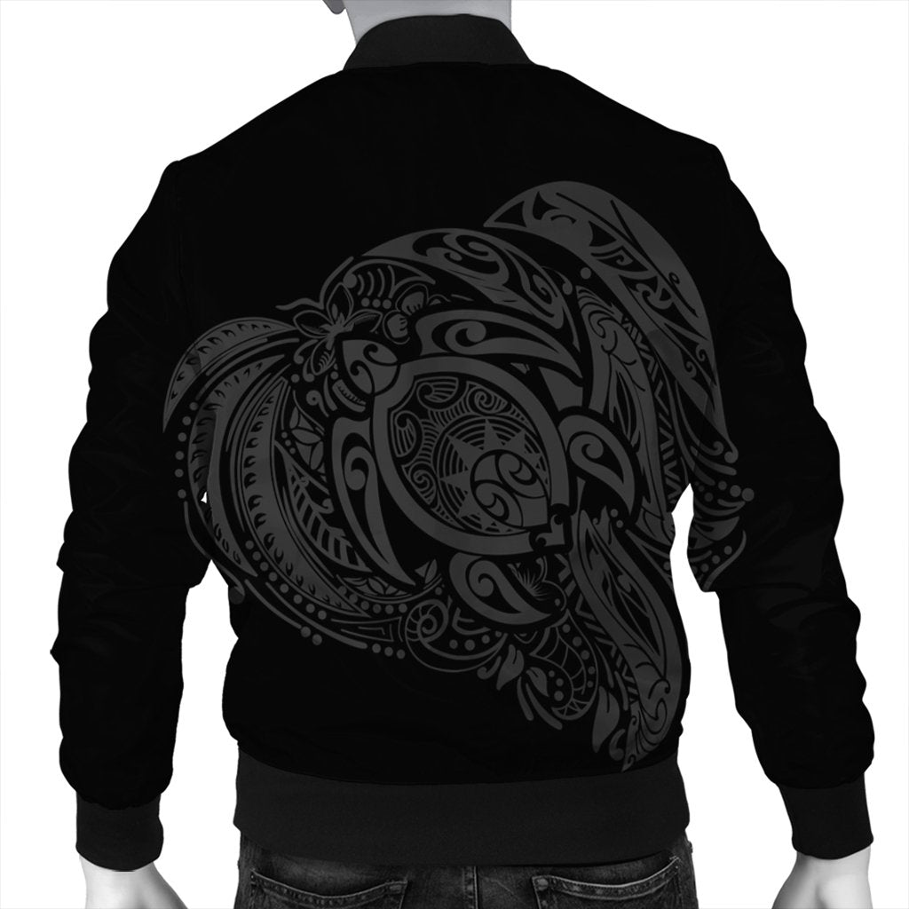 Simple Bomber Jacket Gray AH - Polynesian Pride