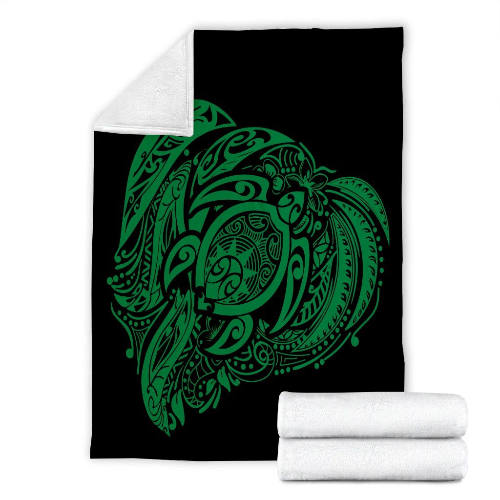 Simple Premium Blankets Green AH - Polynesian Pride