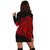 Simple Hoodie Dress Red AH - Polynesian Pride