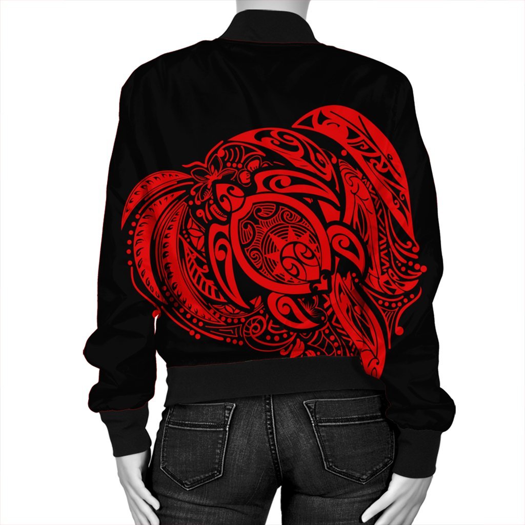 Simple Bomber Jacket Red AH - Polynesian Pride