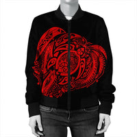 Simple Bomber Jacket Red AH - Polynesian Pride