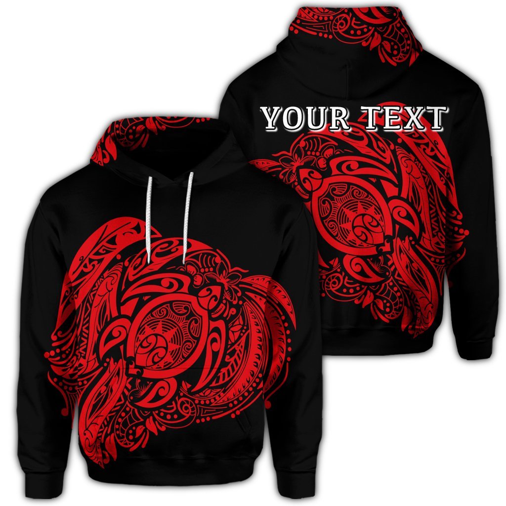 Custom Simple Hoodie Red Unisex Art - Polynesian Pride