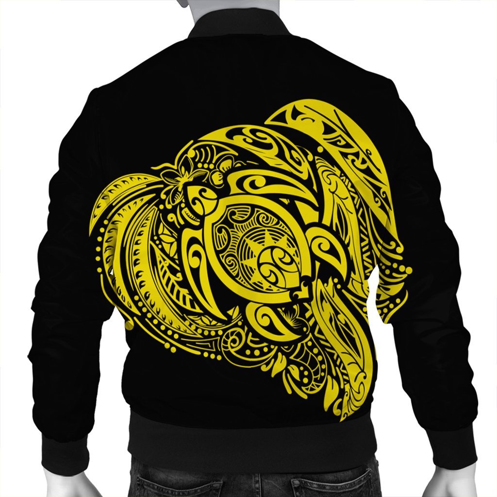 Simple Bomber Jacket Yellow AH - Polynesian Pride