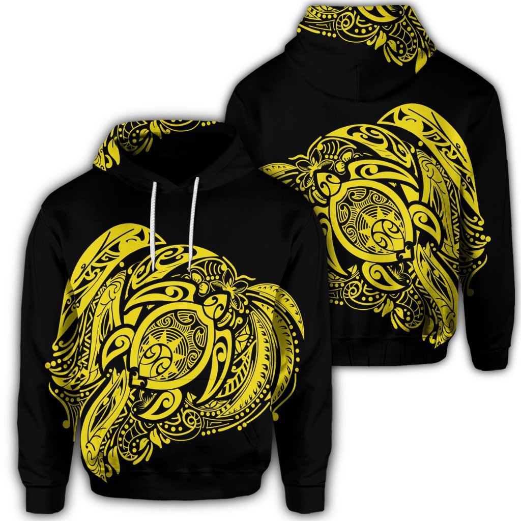 Simple Hoodie Yellow Unisex Art - Polynesian Pride