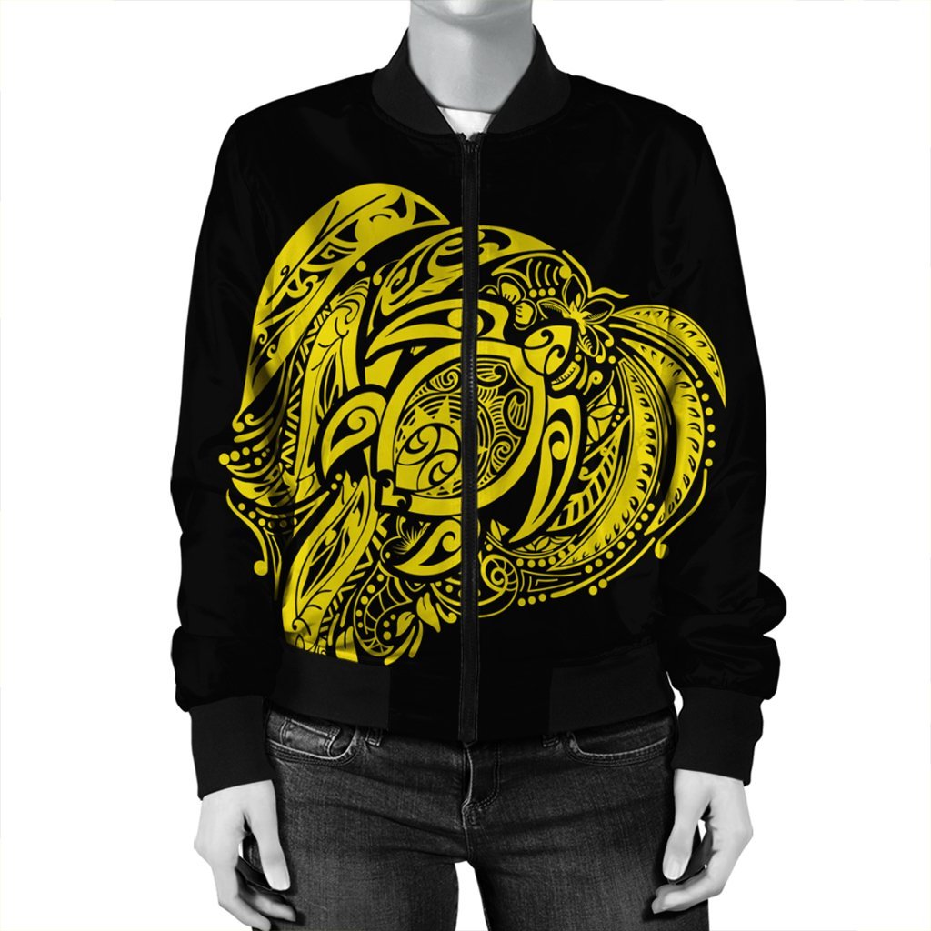 Simple Bomber Jacket Yellow AH - Polynesian Pride