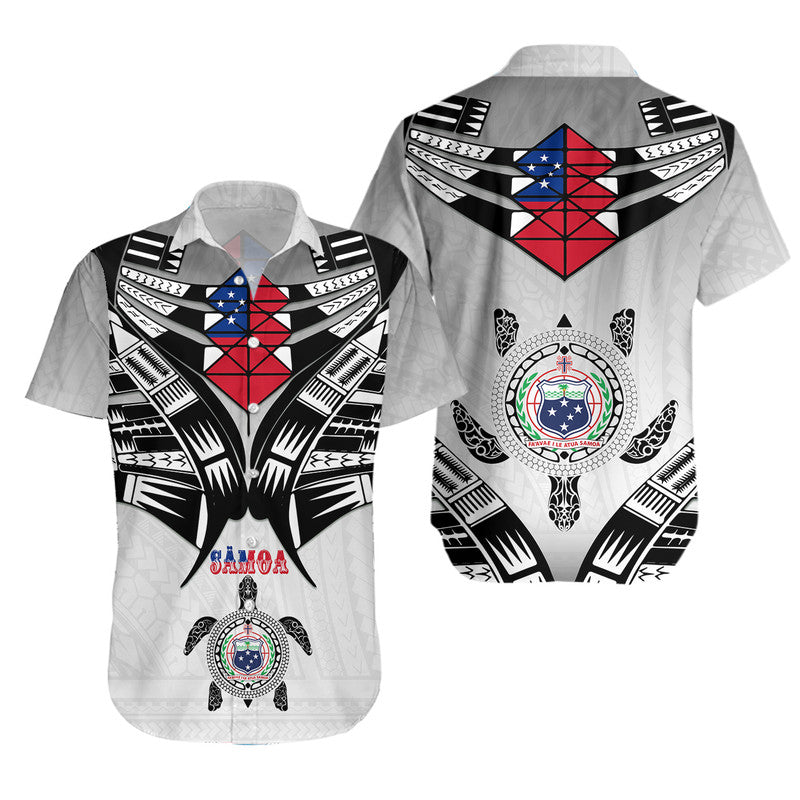Samoa Black Saturday Hawaiian Shirt Visual Arts LT9 Unisex White - Polynesian Pride