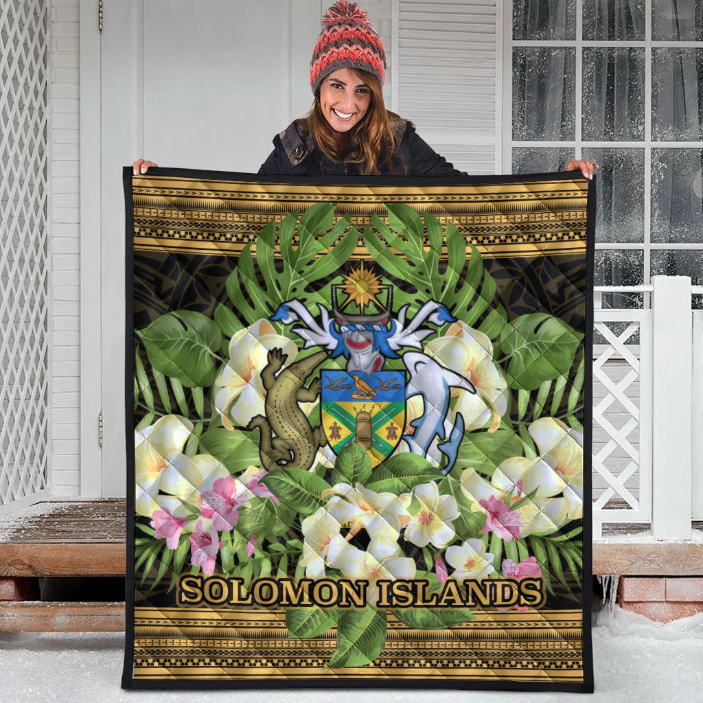 Solomon Islands Premium Quilt - Polynesian Gold Patterns Collection - Polynesian Pride