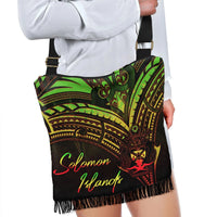 Solomon Islands Boho Handbag - Reggae Color Cross Style - Polynesian Pride