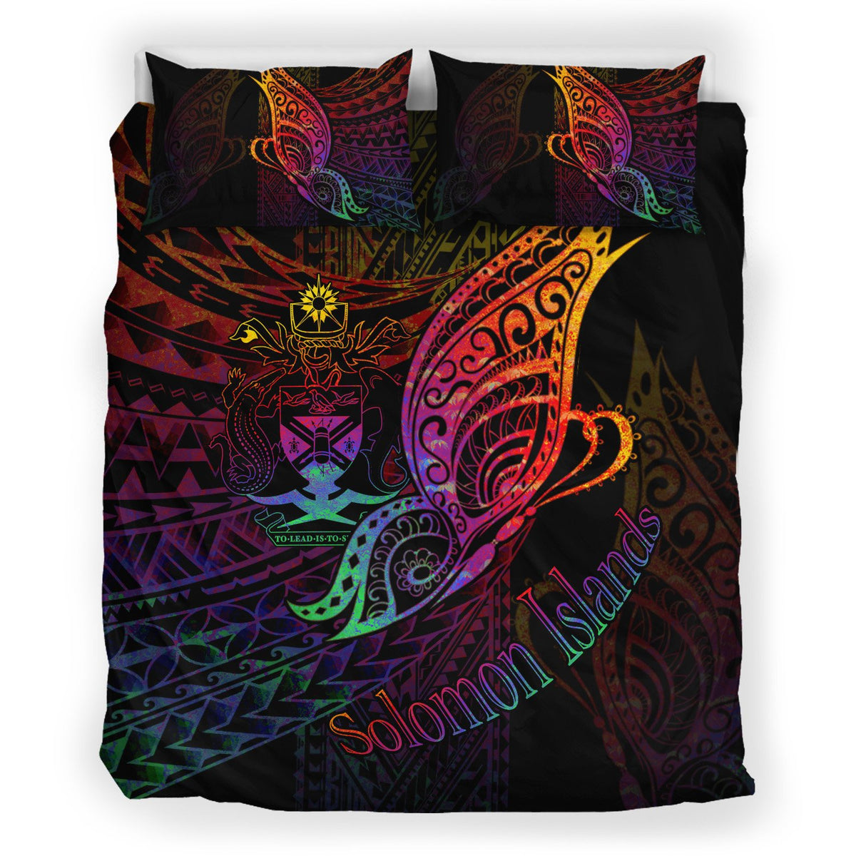 Solomon Islands Bedding Set - Butterfly Polynesian Style - Polynesian Pride