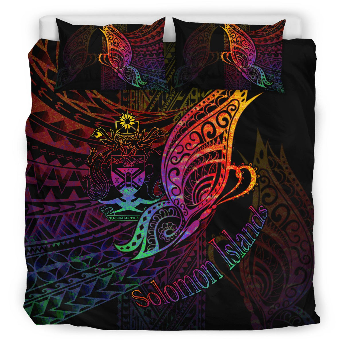 Solomon Islands Bedding Set - Butterfly Polynesian Style - Polynesian Pride