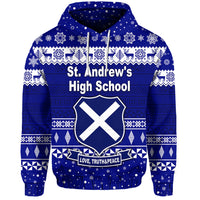 Custom St. andrews High School Christmas Hoodie Simple Style LT8 - Polynesian Pride