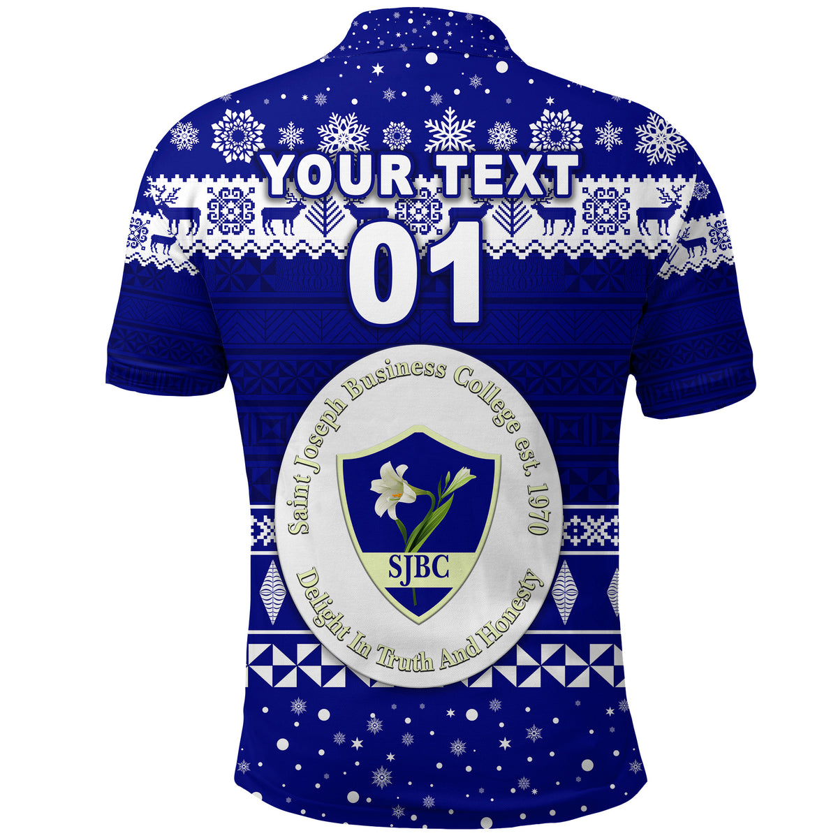 Custom St. Josephs College Christmas Polo Shirt Simple Style LT8 - Polynesian Pride