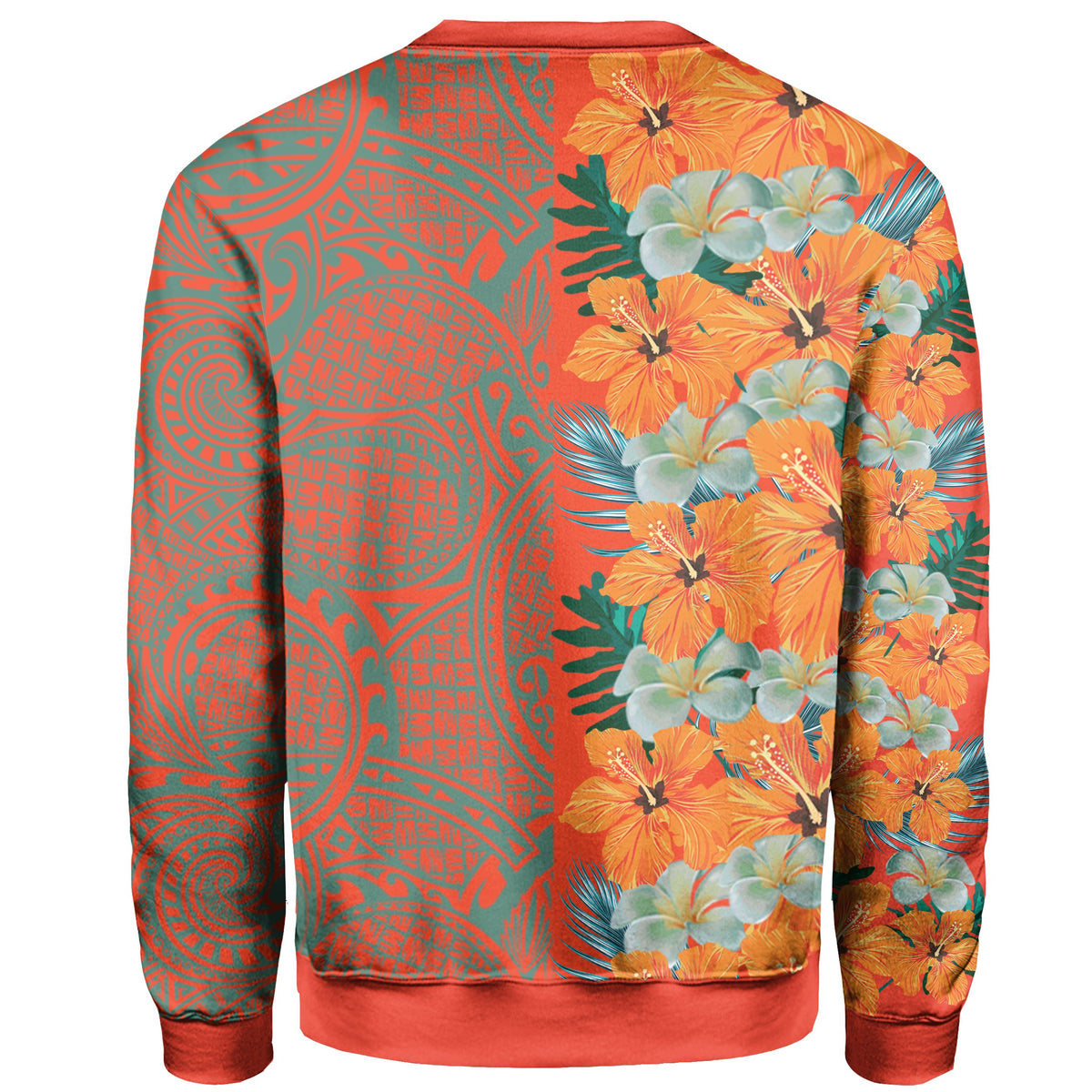 Tropical Polynesian - Hawaiian Sweatshirt - Haka Style - Polynesian Pride