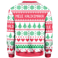 Hawaii Mele Kalikimaka Tiki Xmas Sweatshirt - Polynesian Pride