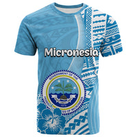 Custom Micronesia T Shirt Vibe Style LT6 Blue - Polynesian Pride