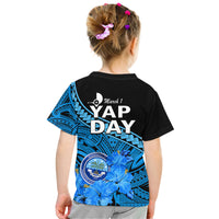 Yap State Day Kid T Shirt Yap Flag and FSM Seal LT9 - Polynesian Pride