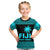 (Custom Personalised) Fiji Rugby Sevens Kid T Shirt Simple Blue Style LT9 - Polynesian Pride