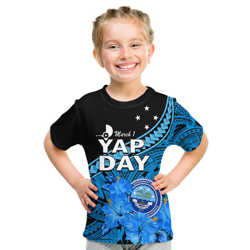 Yap State Day T Shirt Yap Flag and FSM Seal LT9 - Polynesian Pride