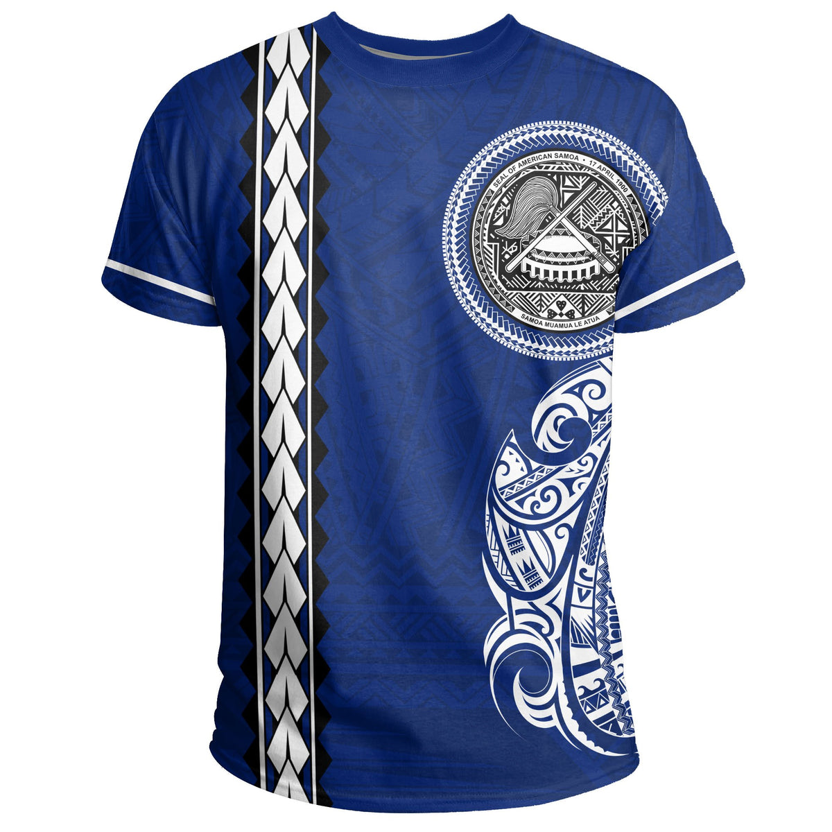 American Samoa T Shirt Polynesian Coat of Arms - Polynesian Pride