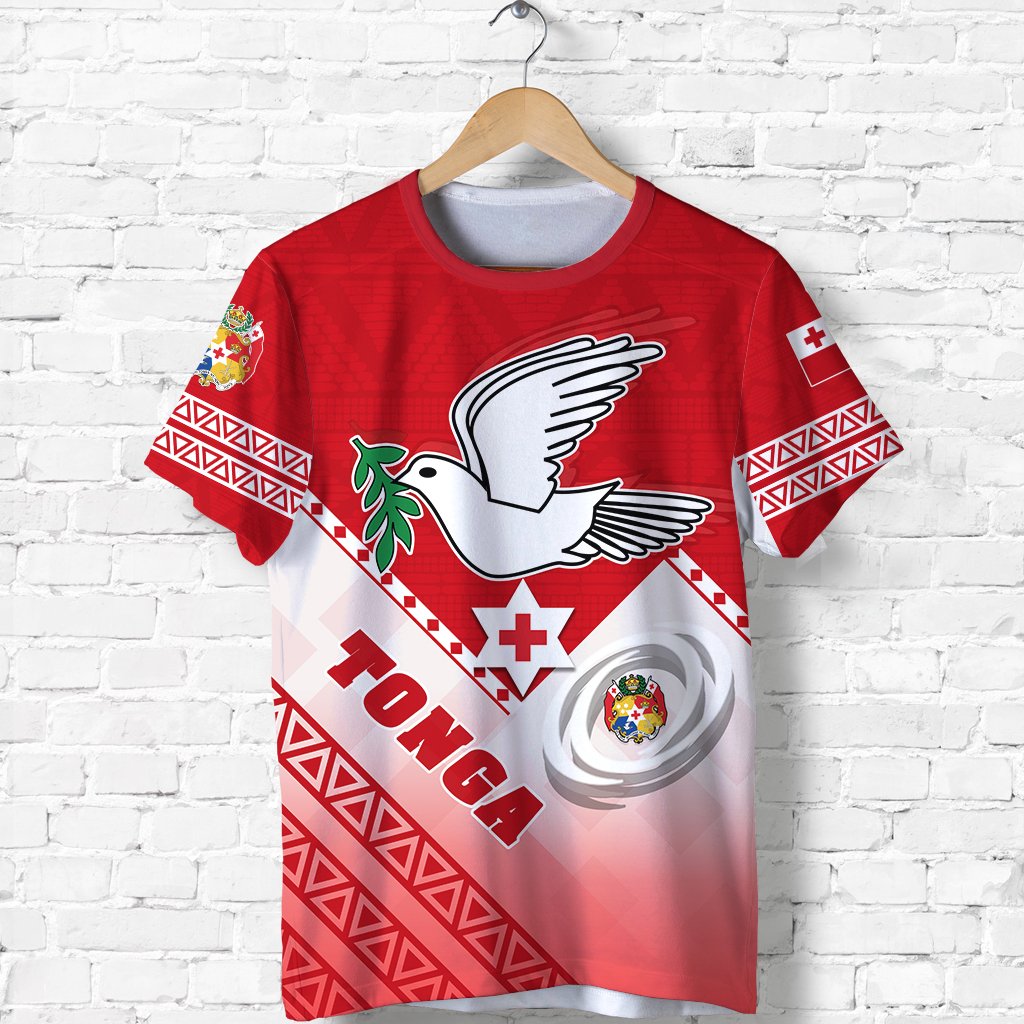 Tonga Rugby T Shirt Polynesian Style Unisex Red - Polynesian Pride