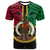 Vanuatu T Shirt Tribal Vanuatu Coat of Arms Flag Style No2 LT9 Black - Polynesian Pride