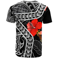 Niue T Shirt Hibiscus Ft Polynesian Pattern - Polynesian Pride