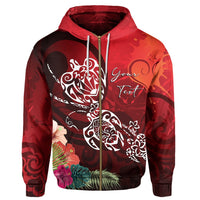 Hawaii Turtle Family Zipper Hoodie We Are Family AH - Polynesian Pride