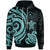 Chuuk Polynesian Hoodie Turquoise Tentacle Turtle Unisex Turquoise - Polynesian Pride