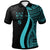 Fiji Polo Shirt Turquoise Polynesian Tentacle Tribal Pattern Crest Unisex Turquoise - Polynesian Pride