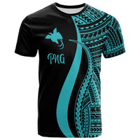 Papua New Guinea T Shirt Turquoise Polynesian Tentacle Tribal Pattern Unisex Turquoise - Polynesian Pride