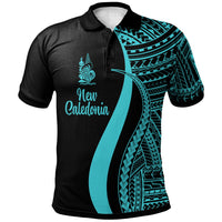 New Caledonia Polo Shirt Turquoise Polynesian Tentacle Tribal Pattern Unisex Turquoise - Polynesian Pride