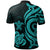 Guam Polynesian Polo Shirt Turquoise Tentacle Turtle - Polynesian Pride