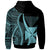 Wallis and Futuna Custom Hoodie Turquoise Tentacle Tribal Pattern - Polynesian Pride