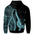 Pohnpei Custom Hoodie Turquoise Tentacle Tribal Pattern - Polynesian Pride