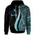 Yap Custom Hoodie Turquoise Tentacle Tribal Pattern Unisex Turquoise - Polynesian Pride