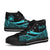 Samoa Custom Personalised High Top Shoes Turquoise - Polynesian Tentacle Tribal Pattern - Polynesian Pride