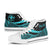 Hawaii Custom Personalised High Top Shoes Turquoise - Polynesian Tentacle Tribal Pattern - Polynesian Pride