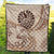 Tahiti Premium Quilt - Hibiscus Flowers Vintage Style - Polynesian Pride