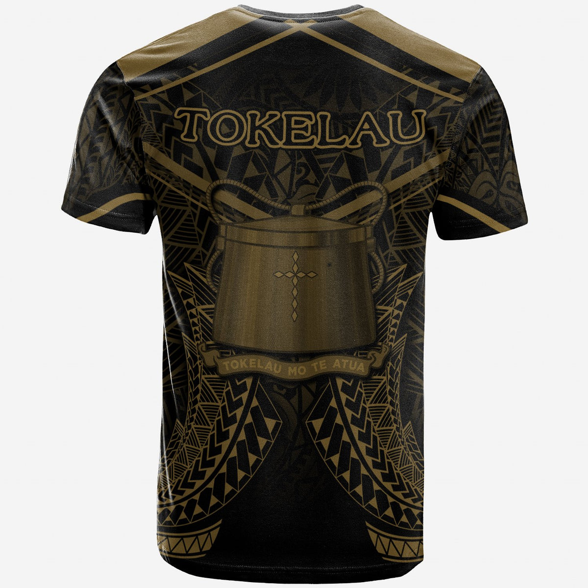 Tokelau T Shirt Tokelauan Seal With Gold Line Style - Polynesian Pride